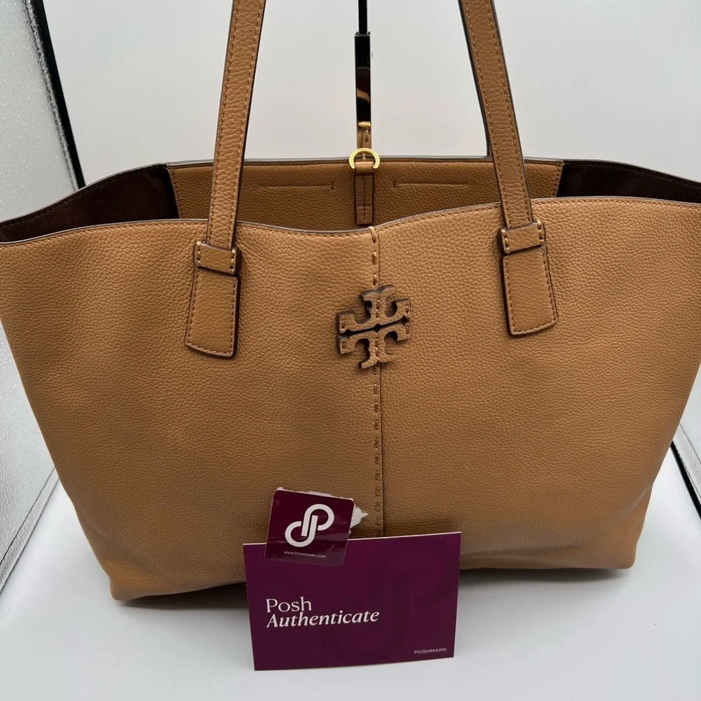 Tory Burch All Leather Large McGraw Tote